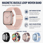 5入裝 xDfind 磁吸扣環編織錶帶，適用於 Apple Watch 42 / 44 / 45 / 46 / 49mm，適用於 Apple Watch 38 / 40 / 41 / S11 42mm