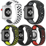 5入裝 xDfind 雙色矽膠運動錶帶，適用於 Apple Watch 42 / 44 / 45 / 46 / 49mm，適用於 Apple Watch 38 / 40 / 41 / S11 42mm