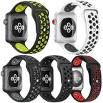 5入裝 xDfind 雙色矽膠運動錶帶，適用於 Apple Watch 42 / 44 / 45 / 46 / 49mm，適用於 Apple Watch 38 / 40 / 41 / S11 42mm