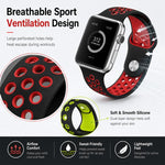 5入裝 xDfind 雙色矽膠運動錶帶，適用於 Apple Watch 42 / 44 / 45 / 46 / 49mm，適用於 Apple Watch 38 / 40 / 41 / S11 42mm