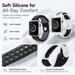 5入裝 xDfind 雙色矽膠運動錶帶，適用於 Apple Watch 42 / 44 / 45 / 46 / 49mm，適用於 Apple Watch 38 / 40 / 41 / S11 42mm