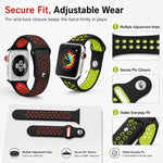 5入裝 xDfind 雙色矽膠運動錶帶，適用於 Apple Watch 42 / 44 / 45 / 46 / 49mm，適用於 Apple Watch 38 / 40 / 41 / S11 42mm