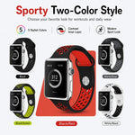 5入裝 xDfind 雙色矽膠運動錶帶，適用於 Apple Watch 42 / 44 / 45 / 46 / 49mm，適用於 Apple Watch 38 / 40 / 41 / S11 42mm