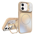 AG霧面鏡頭支架MagSafe手機殼，適用於iPhone 12、iPhone 12 Pro Max、iPhone 12 Pro、iPhone 11