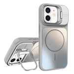 AG霧面鏡頭支架MagSafe手機殼，適用於iPhone 12、iPhone 12 Pro Max、iPhone 12 Pro、iPhone 11