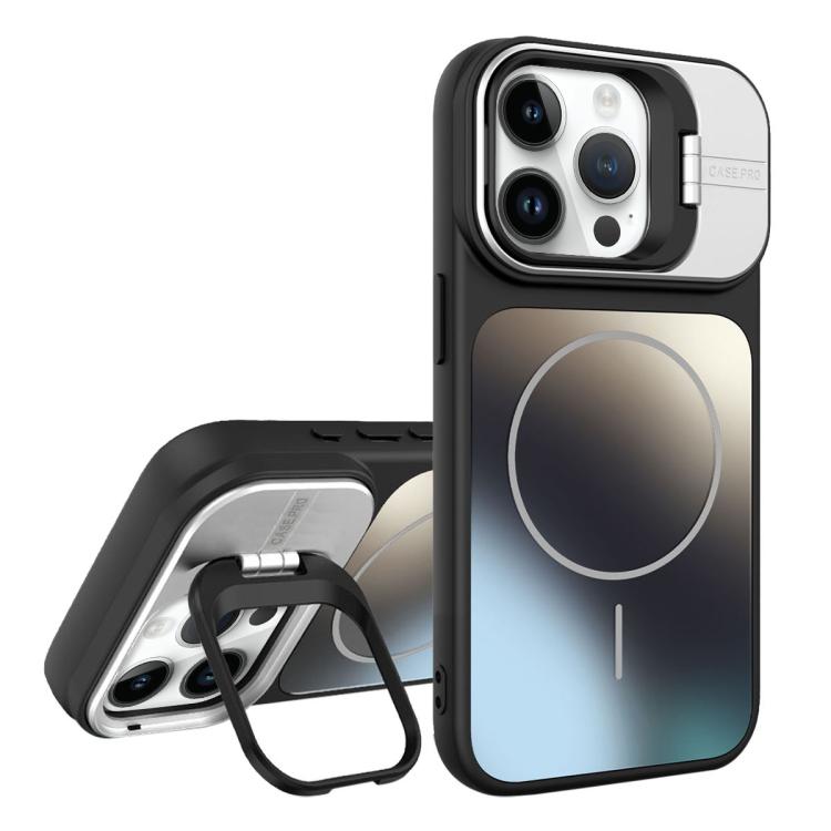 AG霧面鏡頭支架MagSafe手機殼，適用於iPhone 12、iPhone 12 Pro Max、iPhone 12 Pro、iPhone 11