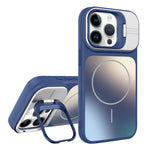 AG霧面鏡頭支架MagSafe手機殼，適用於iPhone 12、iPhone 12 Pro Max、iPhone 12 Pro、iPhone 11