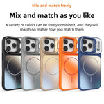 AG霧面鏡頭支架MagSafe手機殼，適用於iPhone 12、iPhone 12 Pro Max、iPhone 12 Pro、iPhone 11