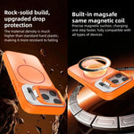 AG霧面鏡頭支架MagSafe手機殼，適用於iPhone 12、iPhone 12 Pro Max、iPhone 12 Pro、iPhone 11