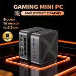 GXMO GH8 Windows 11 Pro 迷你電腦，AMD Ryzen 9 8945HS 八核心處理器，無記憶體，16GB+512GB
