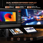 GXMO GH8 Windows 11 Pro 迷你電腦，AMD Ryzen 9 8945HS 八核心處理器，無記憶體，16GB+512GB