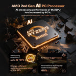GXMO GH8 Windows 11 Pro 迷你電腦，AMD Ryzen 9 8945HS 八核心處理器，無記憶體，16GB+512GB