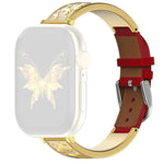 xDfind 蝴蝶不鏽鋼混合真皮錶帶，適用於 Apple Watch 42 / 44 / 45 / 46 / 49mm，適用於 Apple Watch 38 / 40 / 41 / S11 42mm