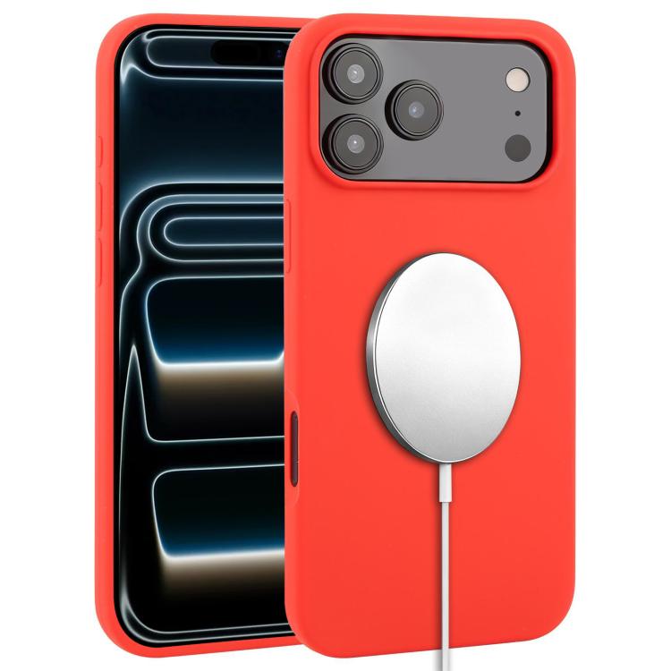 液態矽膠全覆蓋MagSafe手機殼，適用於iPhone 17 Pro Max、iPhone 17 Pro、iPhone 17、iPhone Air