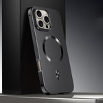 霧面磁性防護MagSafe合金金屬手機殼，適用於iPhone 17 Pro Max、iPhone 17 Pro、iPhone 17、iPhone Air、iPhone 16 Pro Max、iPhone 16 Pro、iPhone 15 Pro Max、iPhone 15 Pro