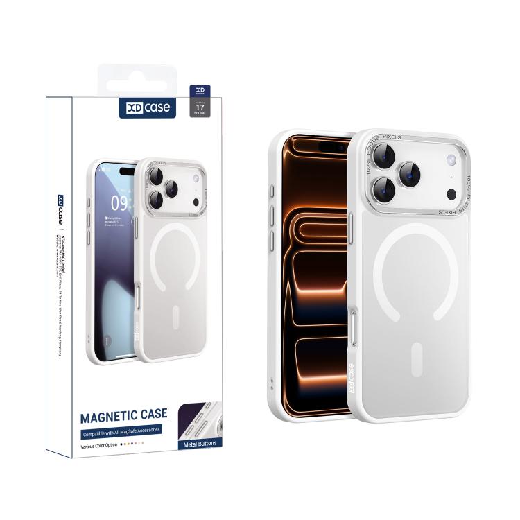 XDcase金屬鏡頭框皮膚觸感磁性手機殼，適用於iPhone 17 Pro Max、iPhone 17 Pro、iPhone 17