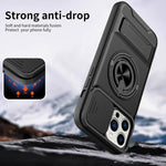 鏡頭滑動窗多功能磁吸防震手機殼，適用於 iPhone 13 Pro Max，適用於 iPhone 13 Pro，適用於 iPhone 12 Pro Max，適用於 iPhone 11 Pro Max，適用於 iPhone 11