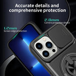 鏡頭滑動窗多功能磁吸防震手機殼，適用於 iPhone 13 Pro Max，適用於 iPhone 13 Pro，適用於 iPhone 12 Pro Max，適用於 iPhone 11 Pro Max，適用於 iPhone 11