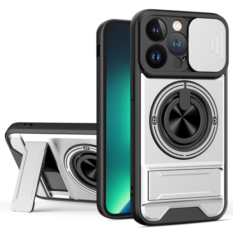 鏡頭滑動窗多功能磁吸防震手機殼，適用於 iPhone 13 Pro Max，適用於 iPhone 13 Pro，適用於 iPhone 12 Pro Max，適用於 iPhone 11 Pro Max，適用於 iPhone 11