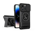 鏡頭滑動窗多功能磁吸防震手機殼，適用於 iPhone 13 Pro Max，適用於 iPhone 13 Pro，適用於 iPhone 12 Pro Max，適用於 iPhone 11 Pro Max，適用於 iPhone 11