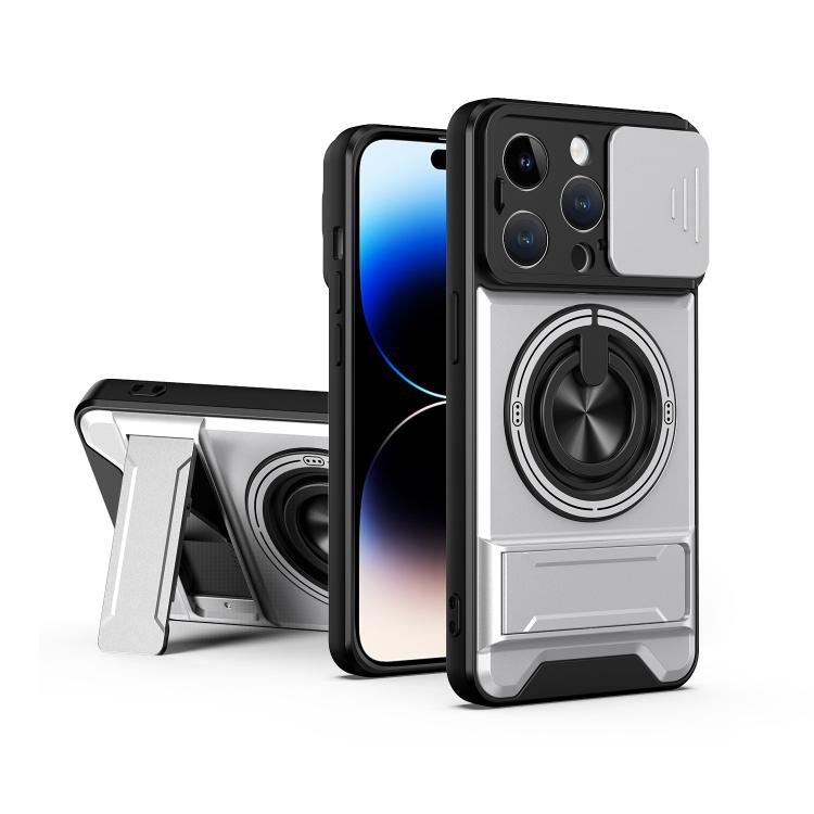 鏡頭滑動窗多功能磁吸防震手機殼，適用於 iPhone 13 Pro Max，適用於 iPhone 13 Pro，適用於 iPhone 12 Pro Max，適用於 iPhone 11 Pro Max，適用於 iPhone 11