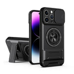 鏡頭滑動窗多功能磁吸防震手機殼，適用於 iPhone 13 Pro Max，適用於 iPhone 13 Pro，適用於 iPhone 12 Pro Max，適用於 iPhone 11 Pro Max，適用於 iPhone 11