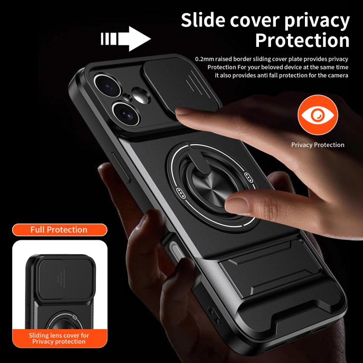 鏡頭滑動窗多功能磁吸防震手機殼，適用於 iPhone 13 Pro Max，適用於 iPhone 13 Pro，適用於 iPhone 12 Pro Max，適用於 iPhone 11 Pro Max，適用於 iPhone 11