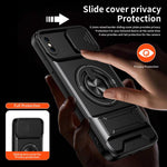Lens Sliding Window Multifunctional Magnetic Shockproof Phone Case, For iPhone XS Max, For iPhone 7 Plus, For iPhone 7