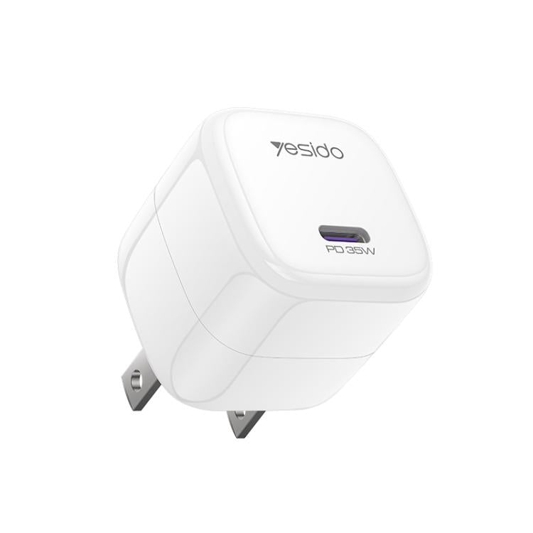 Yesido YC16U PD 35W Type-C 迷你冰塊快充充電器，美規插頭