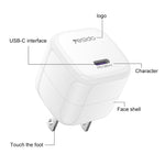 Yesido YC16U PD 35W Type-C 迷你冰塊快充充電器，美規插頭