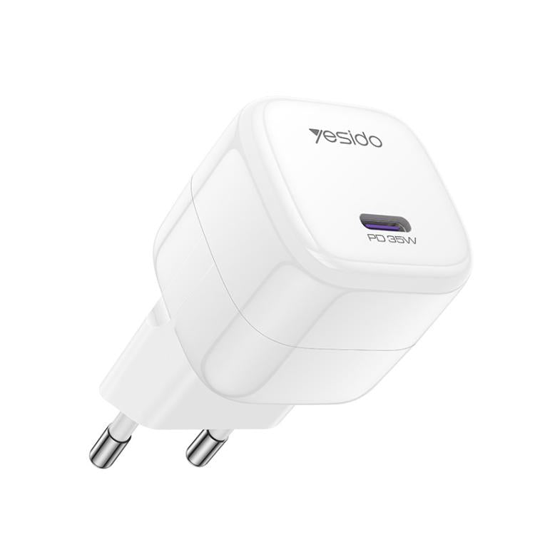 Yesido YC103 PD 35W Type-C 迷你冰塊快充充電器，歐規插頭