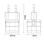 Yesido YC103 PD 35W Type-C 迷你冰塊快充充電器，歐規插頭