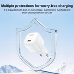 Yesido YC103 PD 35W Type-C 迷你冰塊快充充電器，歐規插頭