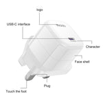 Yesido YC149 PD 35W Type-C 迷你冰塊快充充電器，英規插頭