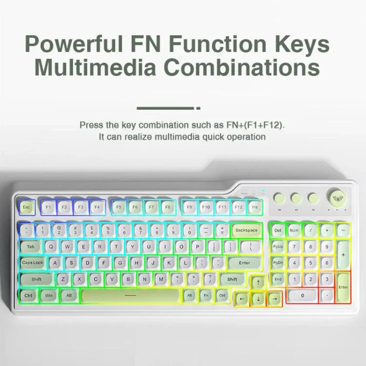 AULA F3099 99 鍵 RGB 燈光三模遊戲鍵盤