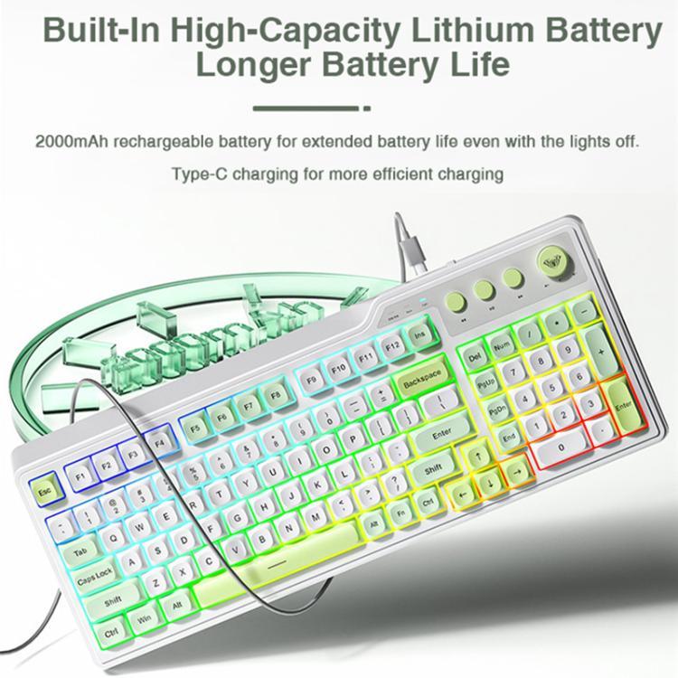 AULA F3099 99 鍵 RGB 燈光三模遊戲鍵盤