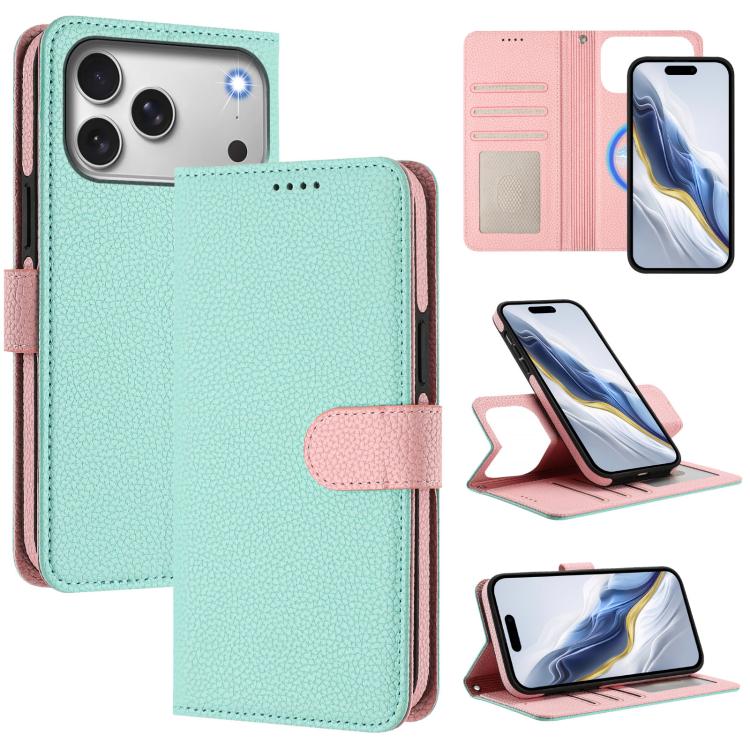 可拆卸荔枝紋磁性側貼素皮手機殼，適用於iPhone 17 Pro Max、iPhone 17 Pro、iPhone 17、iPhone Air、iPhone 16 Pro Max、iPhone 16 Pro、iPhone 16 Plus、iPhone 16