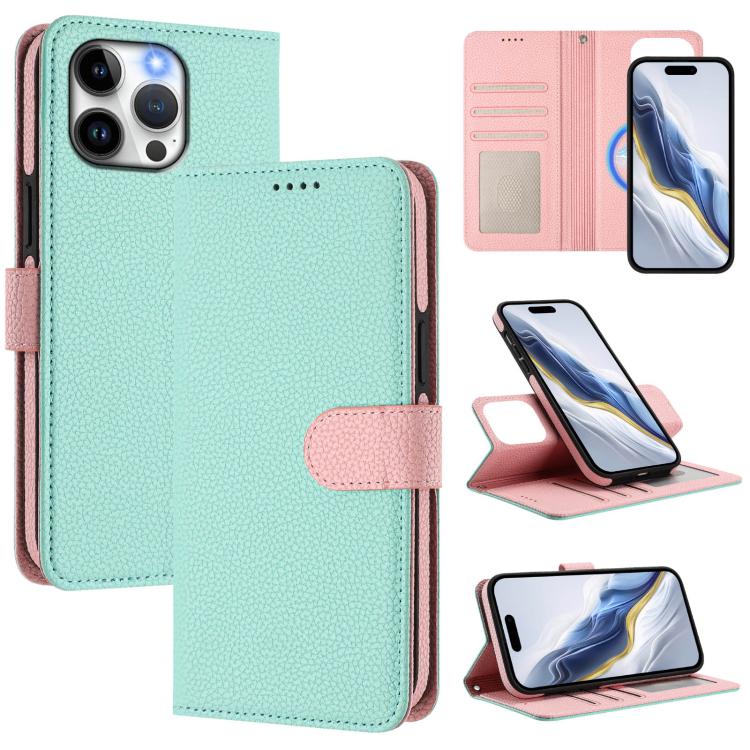 可拆卸荔枝紋磁性側貼素皮手機殼，適用於iPhone 15 Pro Max、iPhone 15 Pro、iPhone 15 Plus、iPhone 15、iPhone 14 Plus、iPhone 14、iPhone 14 Pro、iPhone 14 Pro Max