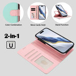 可拆卸荔枝紋磁性側貼素皮手機殼，適用於iPhone 13 Pro Max、iPhone 13 Pro、iPhone 13、iPhone 12 / 12 Pro、iPhone 12 Pro Max、iPhone 11 Pro Max、iPhone 11、iPhone 11 Pro