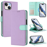 可拆卸荔枝紋磁性側貼素皮手機殼，適用於iPhone 13 Pro Max、iPhone 13 Pro、iPhone 13、iPhone 12 / 12 Pro、iPhone 12 Pro Max、iPhone 11 Pro Max、iPhone 11、iPhone 11 Pro