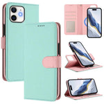 可拆卸荔枝紋磁性側貼素皮手機殼，適用於iPhone 13 Pro Max、iPhone 13 Pro、iPhone 13、iPhone 12 / 12 Pro、iPhone 12 Pro Max、iPhone 11 Pro Max、iPhone 11、iPhone 11 Pro