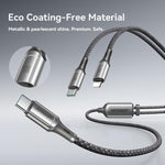 JOYROOM S-A57 RapidX 系列 100W 2 合 1 USB-C / Type-C 轉 USB-C / Type-C，8 Pin 快充數據線，1.5m