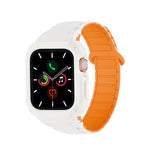 反扣磁吸一體成型 TPU 矽膠錶帶，適用 Apple Watch 45mm / 44mm，適用 Apple Watch 41mm / 40mm