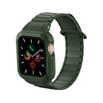 反扣磁吸一體成型 TPU 矽膠錶帶，適用 Apple Watch 45mm / 44mm，適用 Apple Watch 41mm / 40mm