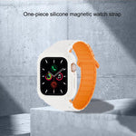 反扣磁吸一體成型 TPU 矽膠錶帶，適用 Apple Watch 45mm / 44mm，適用 Apple Watch 41mm / 40mm