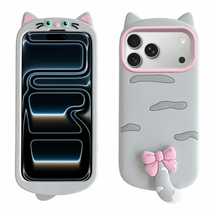 可愛 3D 貓咪設計矽膠軟殼，適用於 iPhone 17 Pro Max，適用於 iPhone 17 Pro，適用於 iPhone 17，適用於 iPhone Air，適用於 iPhone 16 Pro Max，適用於 iPhone 16 Pro，適用於 iPhone 16，適用於 iPhone 15 Pro Max，適用於 iPhone 15 Plus，適用於 iPhone 15，適用於 iPhone 14 Plus