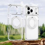 冰甲磁吸旋轉支架 PC 混合 TPU 手機殼，適用於 iPhone 17 Pro Max，適用於 iPhone 17 Pro，適用於 iPhone Air