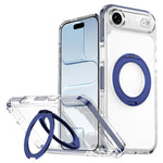 冰甲磁吸旋轉支架 PC 混合 TPU 手機殼，適用於 iPhone 17 Pro Max，適用於 iPhone 17 Pro，適用於 iPhone Air