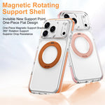 冰甲磁吸旋轉支架 PC 混合 TPU 手機殼，適用於 iPhone 17 Pro Max，適用於 iPhone 17 Pro，適用於 iPhone Air