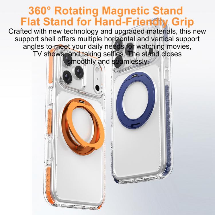 冰甲磁吸旋轉支架 PC 混合 TPU 手機殼，適用於 iPhone 17 Pro Max，適用於 iPhone 17 Pro，適用於 iPhone Air